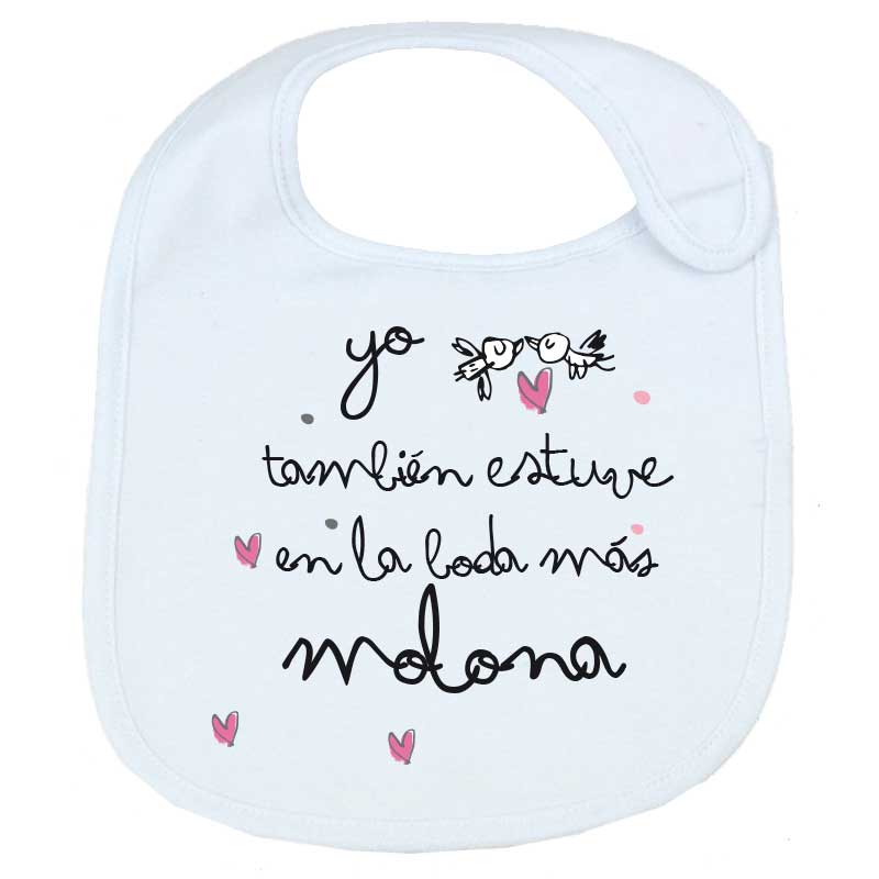 Custom Gifts – Engroshandel Hagesmæk - Baby – Hagesmæk Jeg var også ved brylluppet Las Molona0