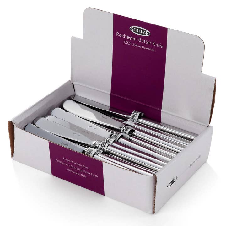 BL22 Stellar Butter Knife CDU of 24 for wholesale by Stellar