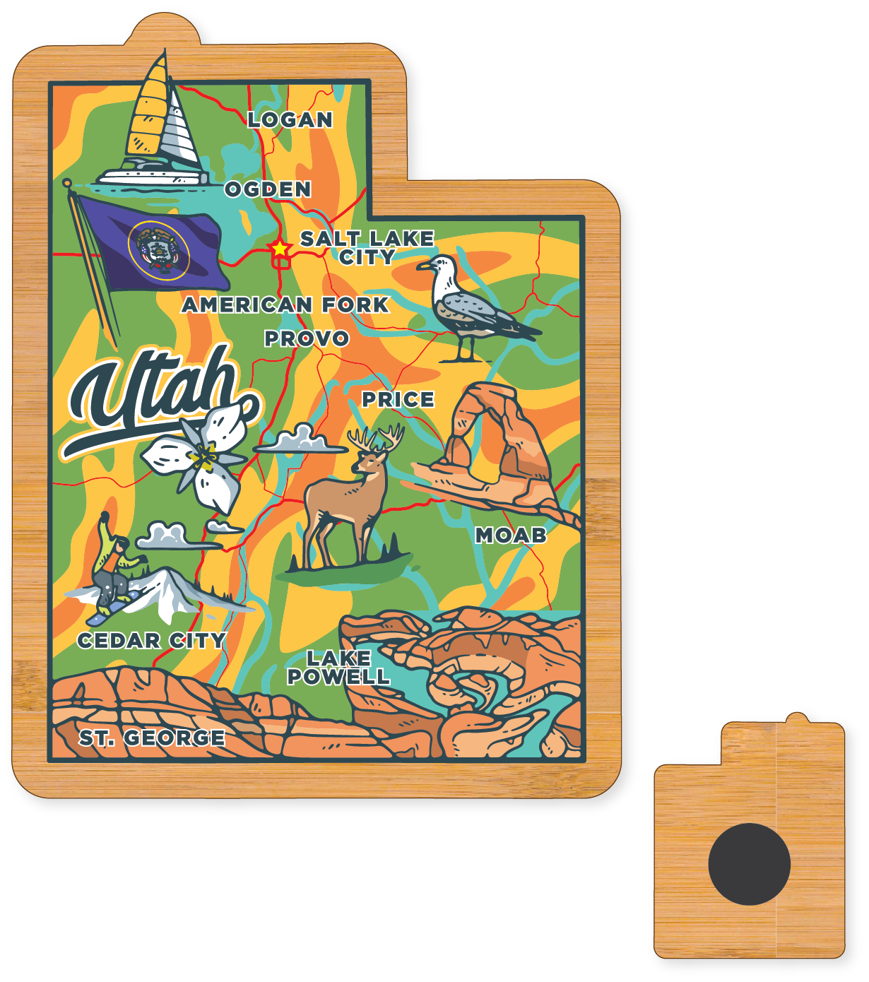 Morris Magnets - Wholesale Magnet - Magnet - Utah Across America 2.02