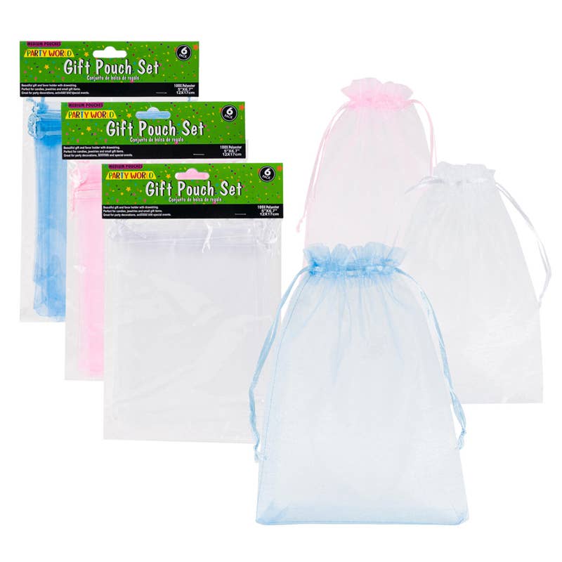 Deluxe Import Trading - Vente Sachet cadeau - Ensemble de Pochettes Cadeaux - Lot de 6 - 5x6,7'' Pochettes Moyennes - Assorties0