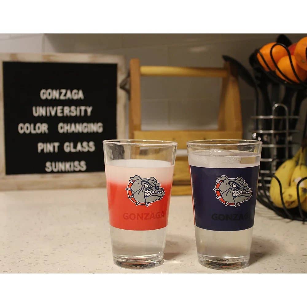 Sunkiss - Wholesale Beer Glass/Mug - Gonzaga University Color Changing Pint Glass8