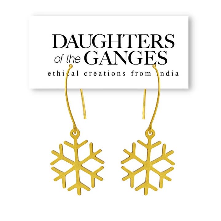 Himani earrings in gold or silver for wholesale by Daughters of the Ganges