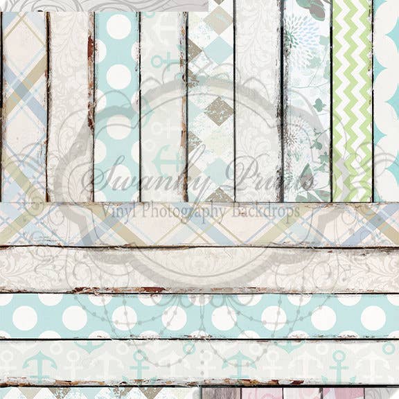 NOUVEAUTÉ/Toile de fond réversible 2 en un en vinyle de 5 pi x 10 pi pour la vente par Swanky Prints