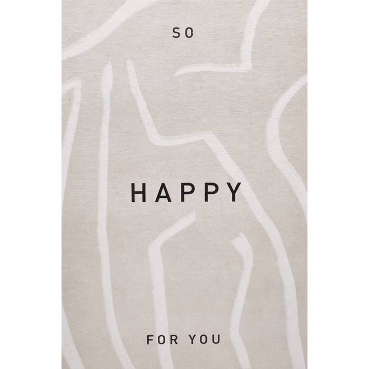 OAY.PAPER - Wholesale Everyday Greeting Card - Postcard wood pulp cardboard - So happy for you