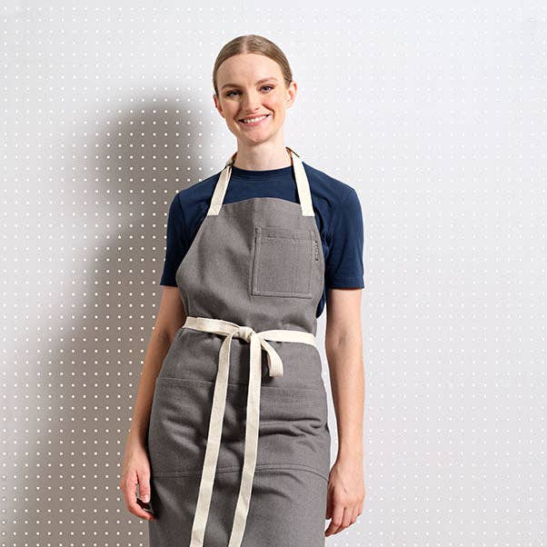 MEEMA - Wholesale Apron - Bib Apron with Pockets – Upcycled Cotton, Adjustable Fit7