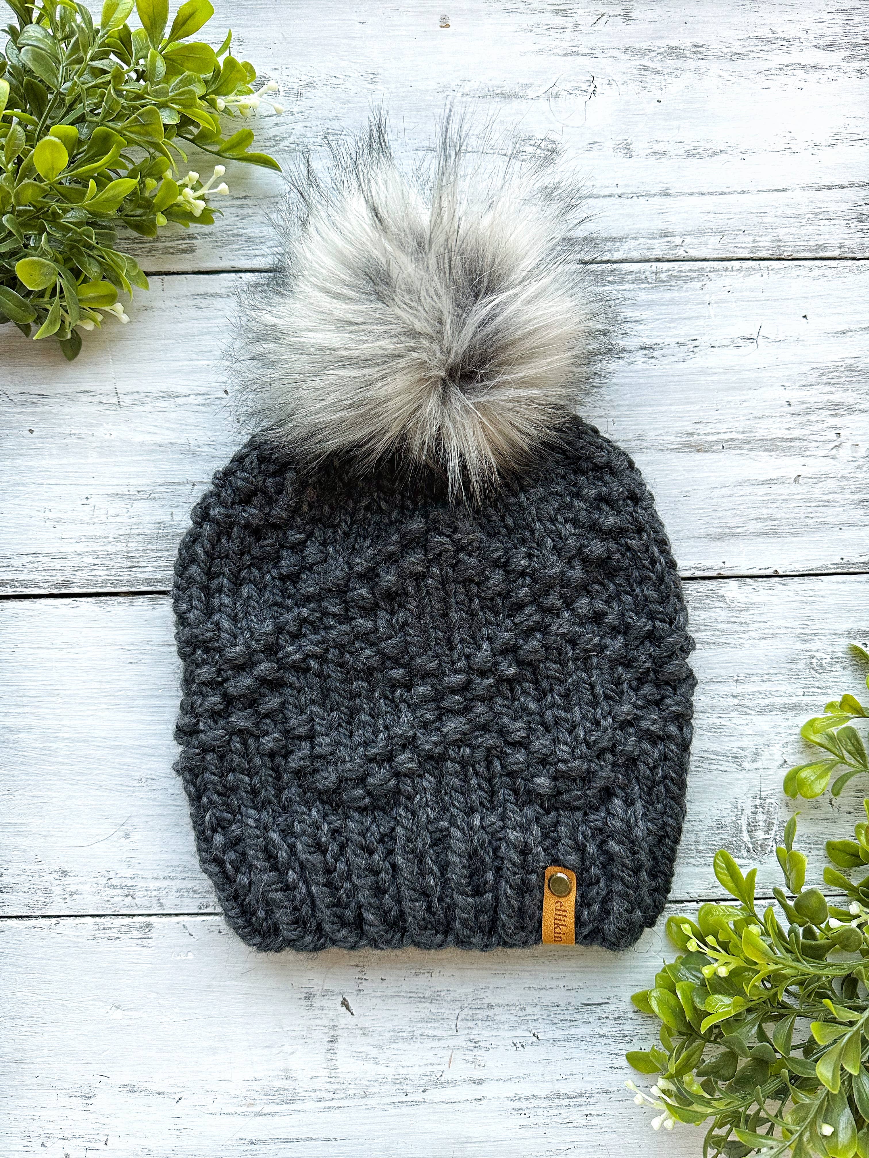 Ellikin Knits - Vente Bonnet – femme - Bonnet en tricot Etta6