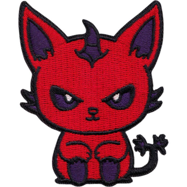 Square Deal Recordings & Supplies - Wholesale Patch - Patch - Cat - Red Demon Kitty