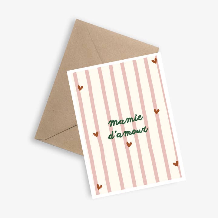 Carte Fête des Grands Mères - Mamie d'amour pour la vente par LE PAPIER GRAPHIQUE