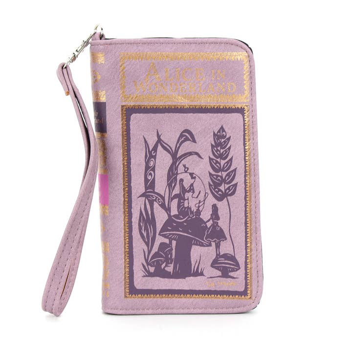 Alice in Wonderland Book Wallet in Vinyl for wholesale by COMECO INC