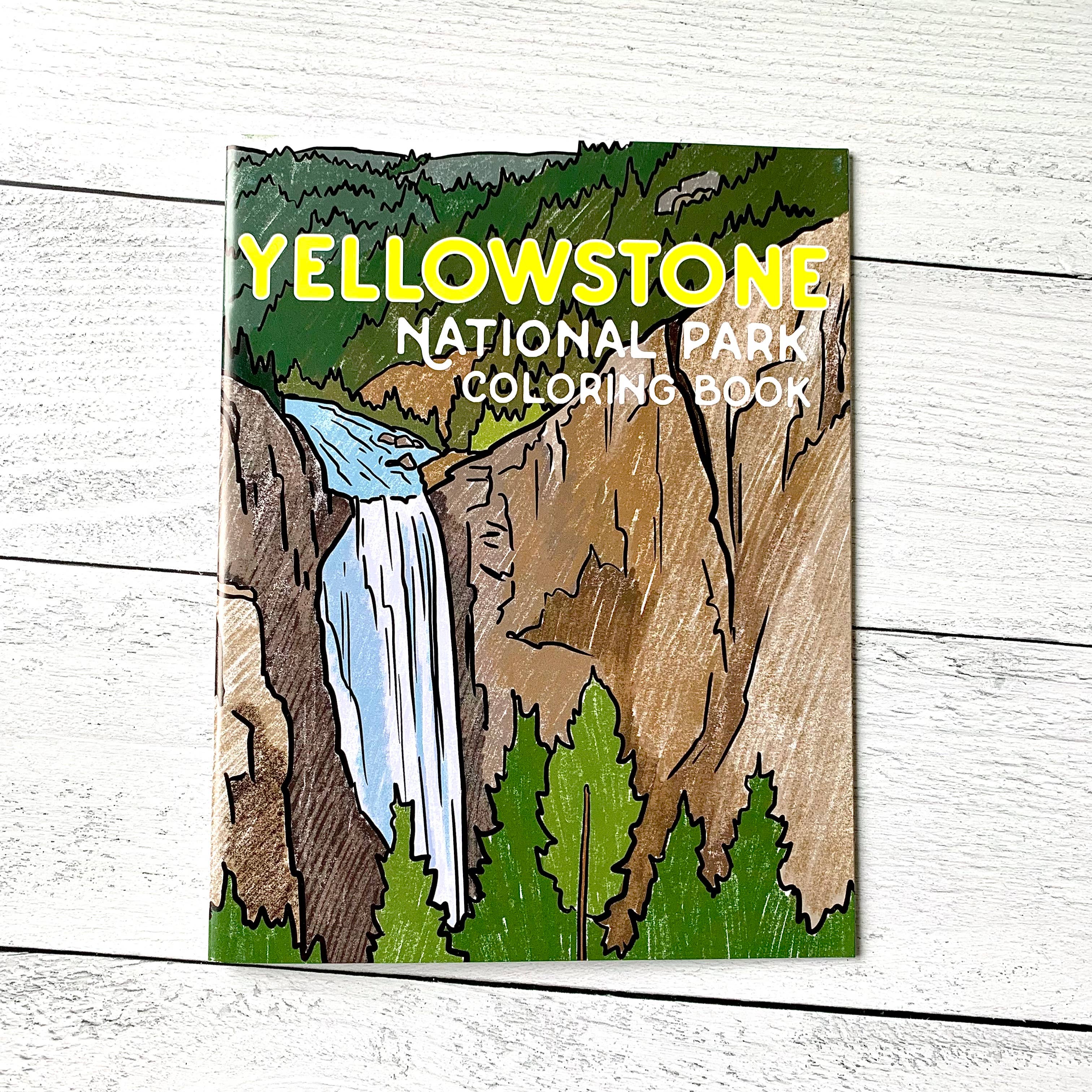 Corvidae drawings & designs – wholesale Colouring and activity book – adult – Yellowstone National Park Coloring Book6