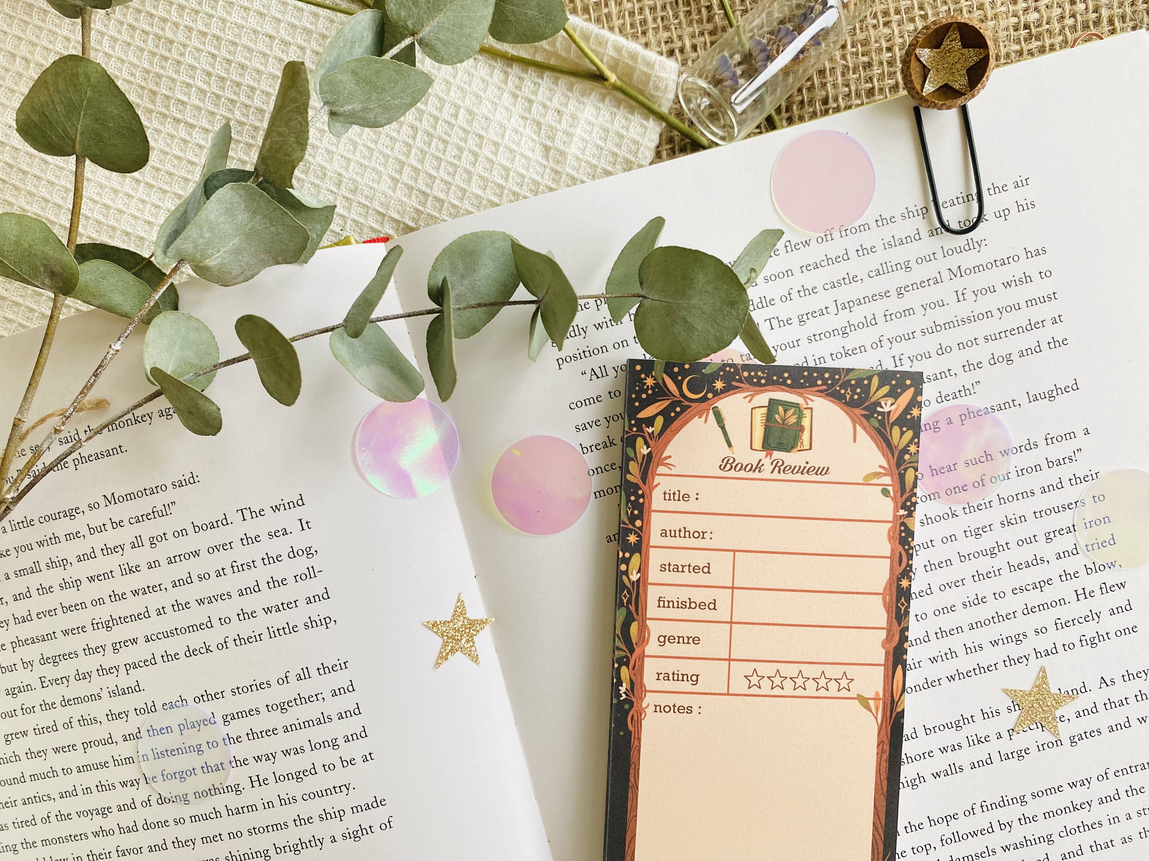 Split Moon Studios - Wholesale Notepad - Reading Tracker Mini Notepads -50 tear-off sheets B-grade1