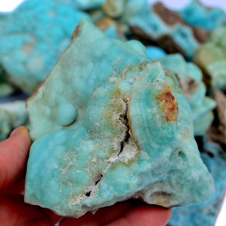 Kaia & Crystals - Wholesale Spiritual Stone/Crystal - Raw Blue Aragonite Crystal (100g - 1.500g)