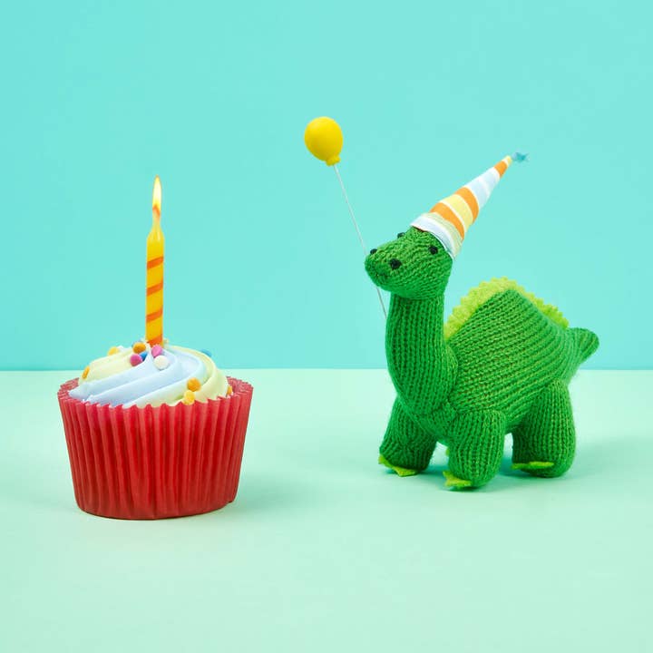 Groene Diplodocus Dinosaurus met Feesthoed Hangdecoratie voor wholesale door Best Years Ltd