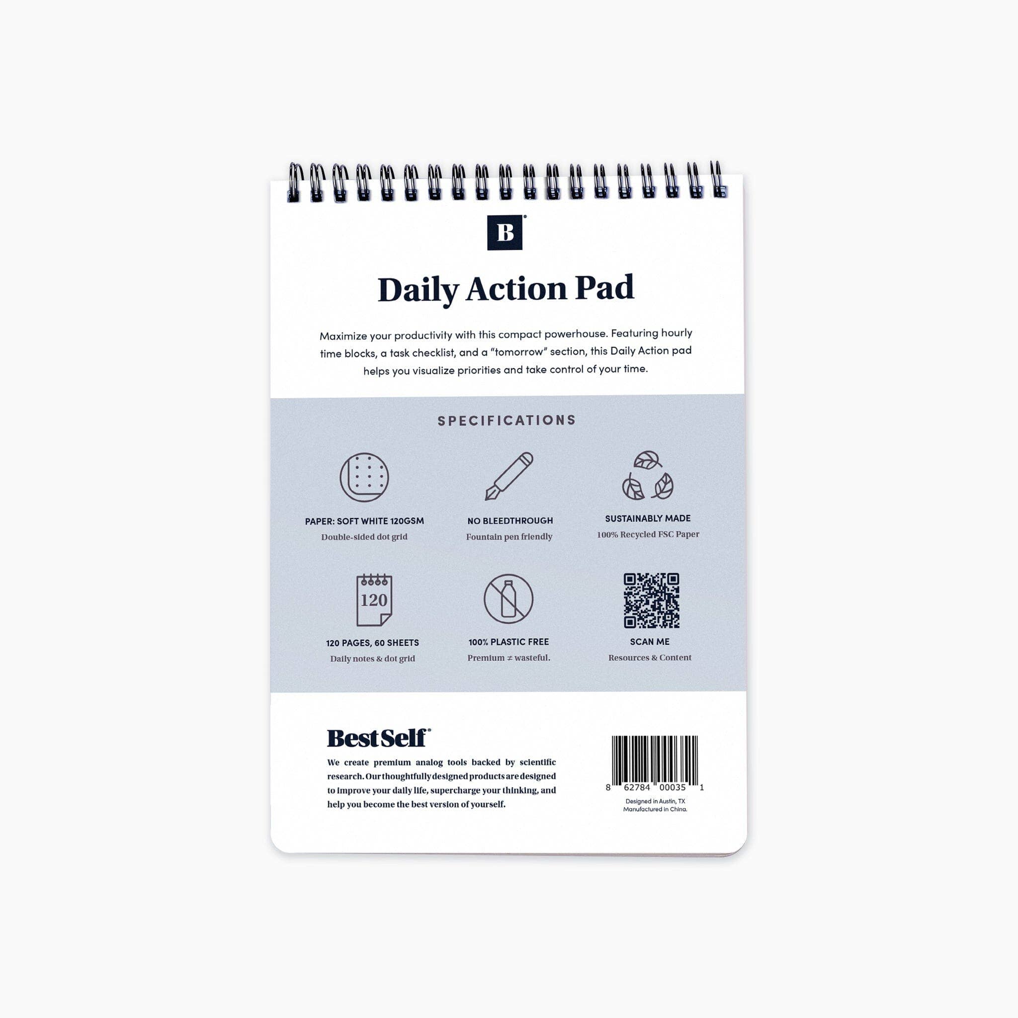 BestSelf Co. - Wholesale Planner - Daily Action Pad - Time Block, Organize & Boost Productivity1