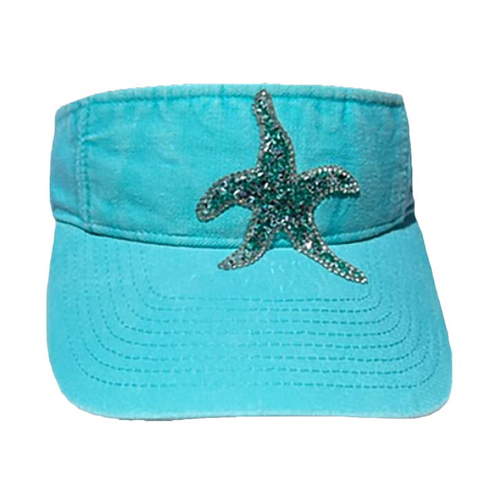 ACID WASHED STARFISH VISOR for wholesale by The Alabama Girl