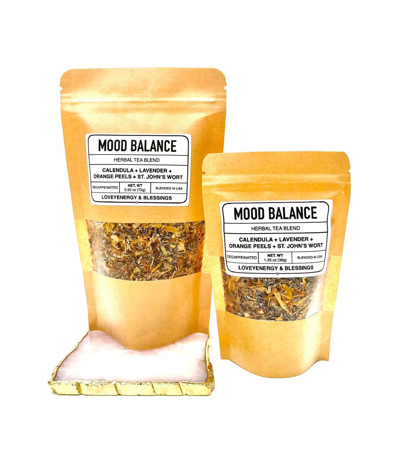 Loveyenergy & Blessings – wholesale Löst te – Mood Balance Handgjord örtte Blandning 13 portioner2