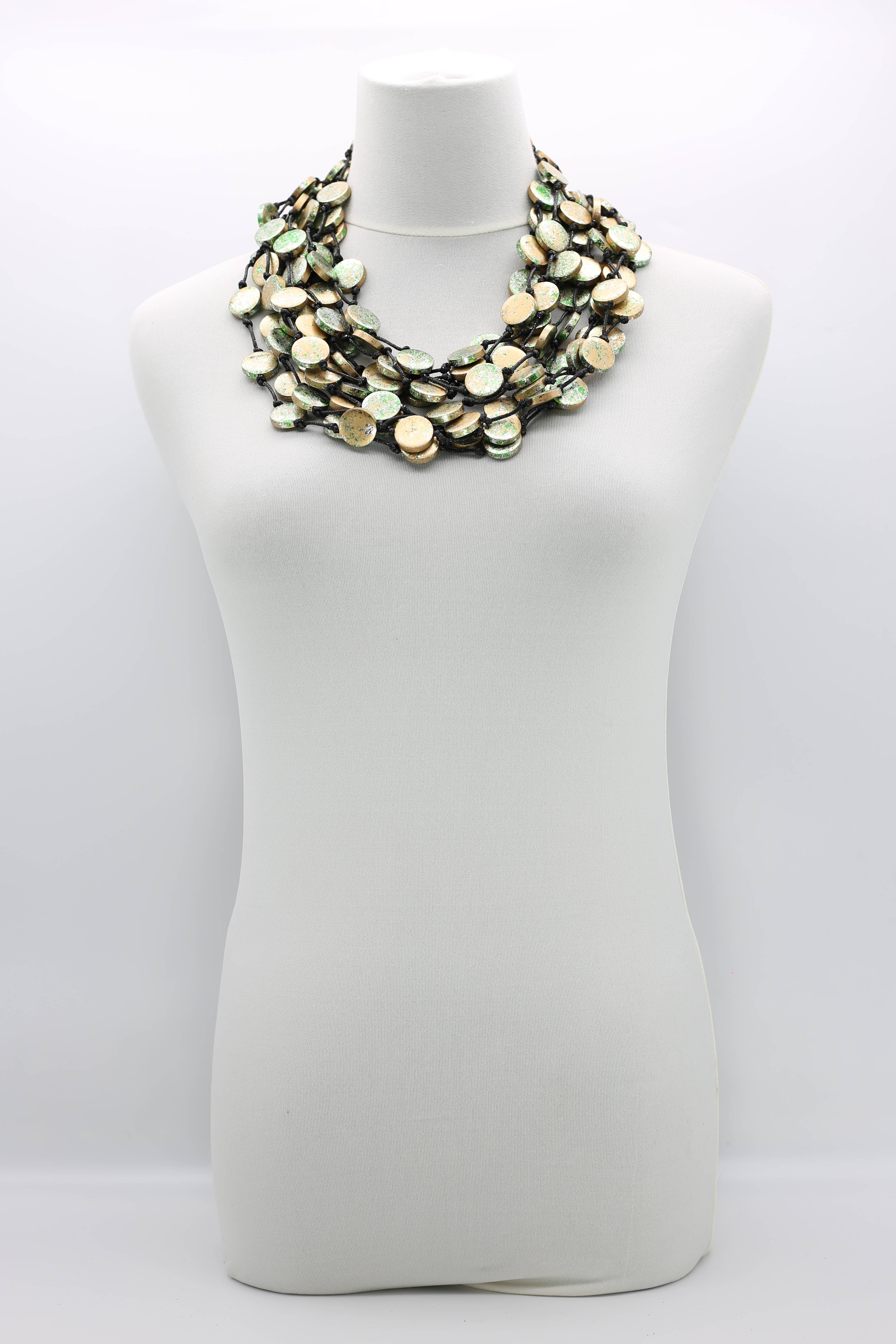 Jianhui London - Vendita all'ingrosso Collane a bavaglio - Collana con moneta - Dorata a mano - Piccola1