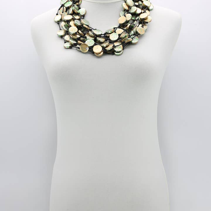 Jianhui London - Vendita all'ingrosso Collane a bavaglio - Collana con moneta - Dorata a mano - Piccola1