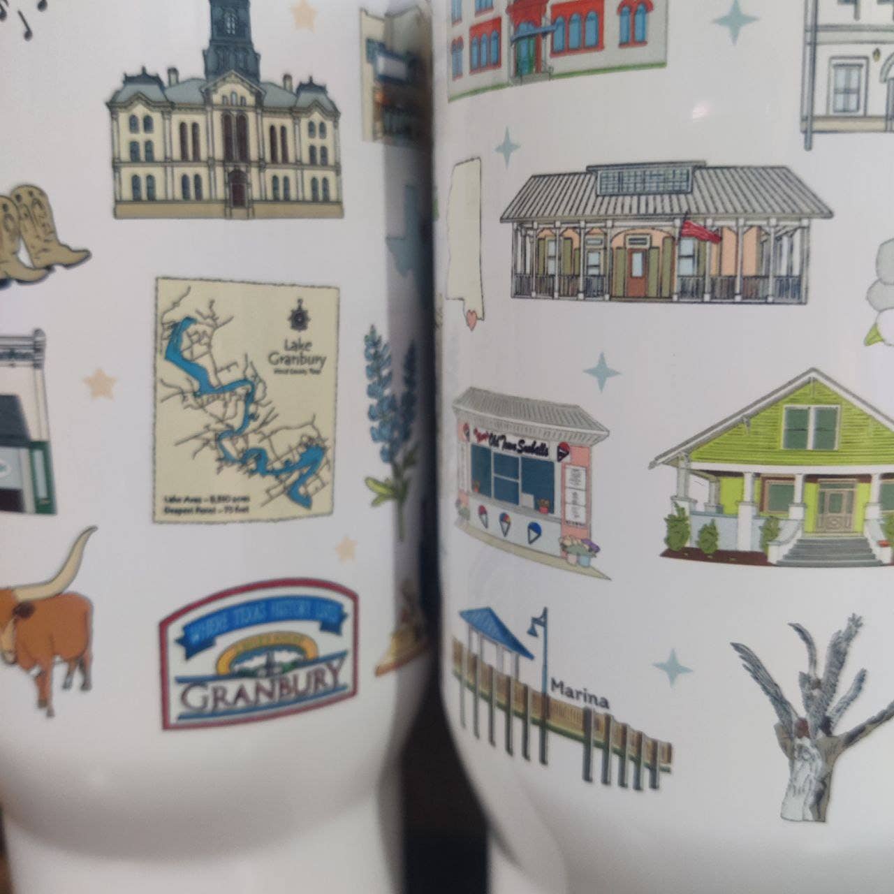 Smallcity Gifts - Wholesale Insulated Mug/Tumbler - 25oz Insulated Tumbler with any city landmarks on white1
