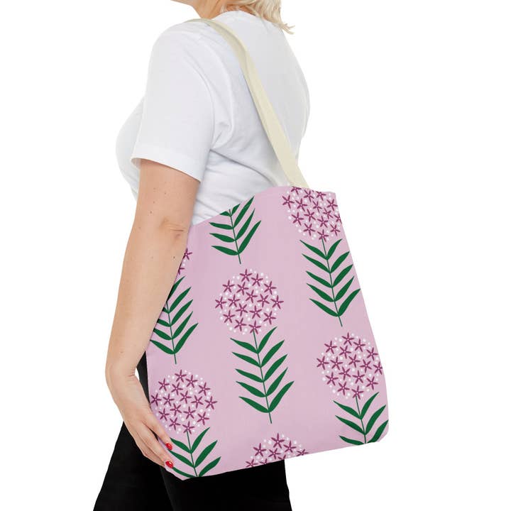 Sac Milkweed / violet / 16" x 16" pour la vente par Duck Petals