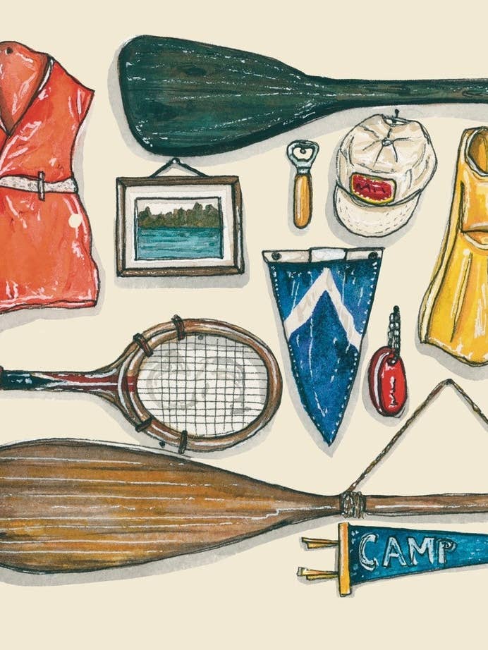 Meet Me at the Lake! Vintage Lake House Wall Art Print for wholesale by artxnikki