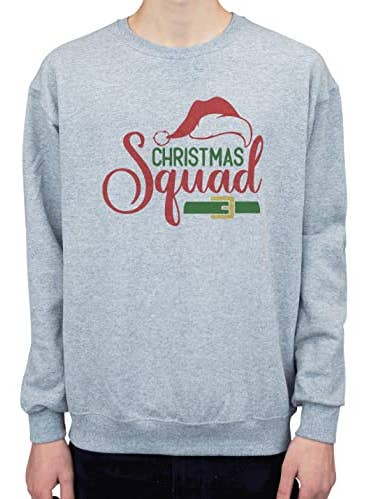 Molleton gris pour hommes - Santa Christmas Squad pour la vente par 7 ate 9 Apparel