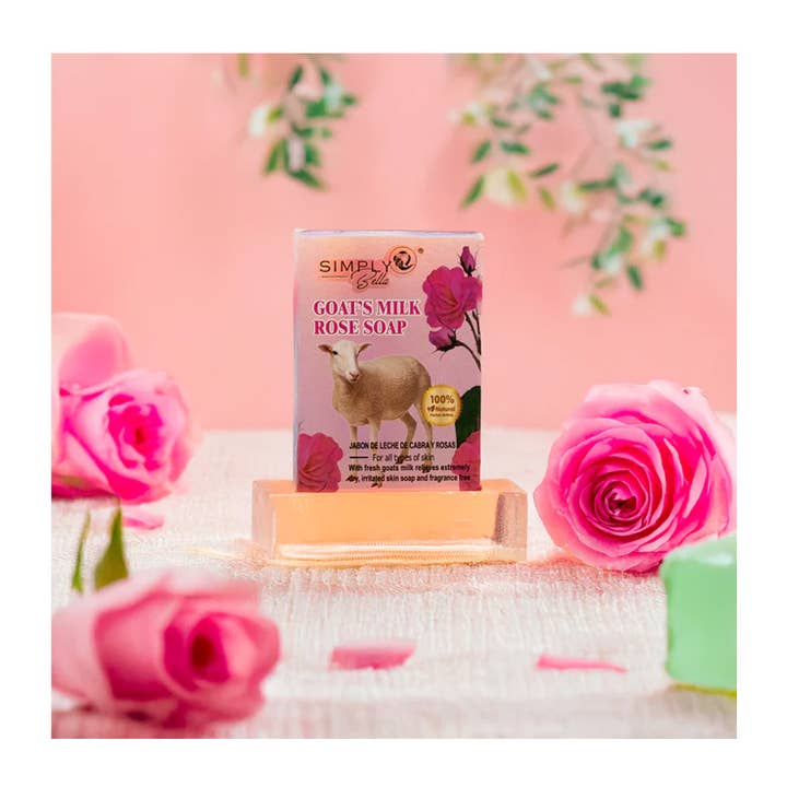 PINEAPPLE Beauty - Vente Nettoyants pour le visage - Savon au Lait de Chèvre Rose Simply Bella SIM024 - 12