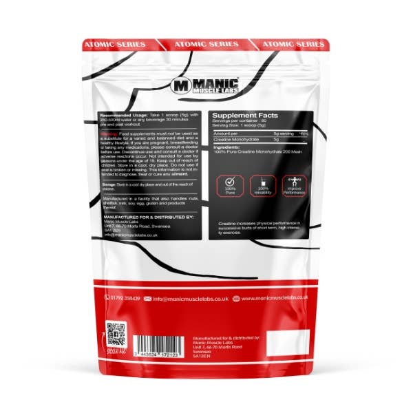 Advanced Muscle Nutrition – wholesale Protein/superfood powder – Atomic Series Hydra-Cell Pure Creatine Monohydrate 400g - 801