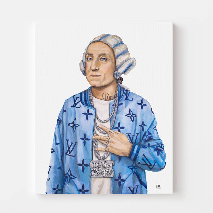 G-Dub (George Washington) Canvas Print for wholesale by LX Artworks