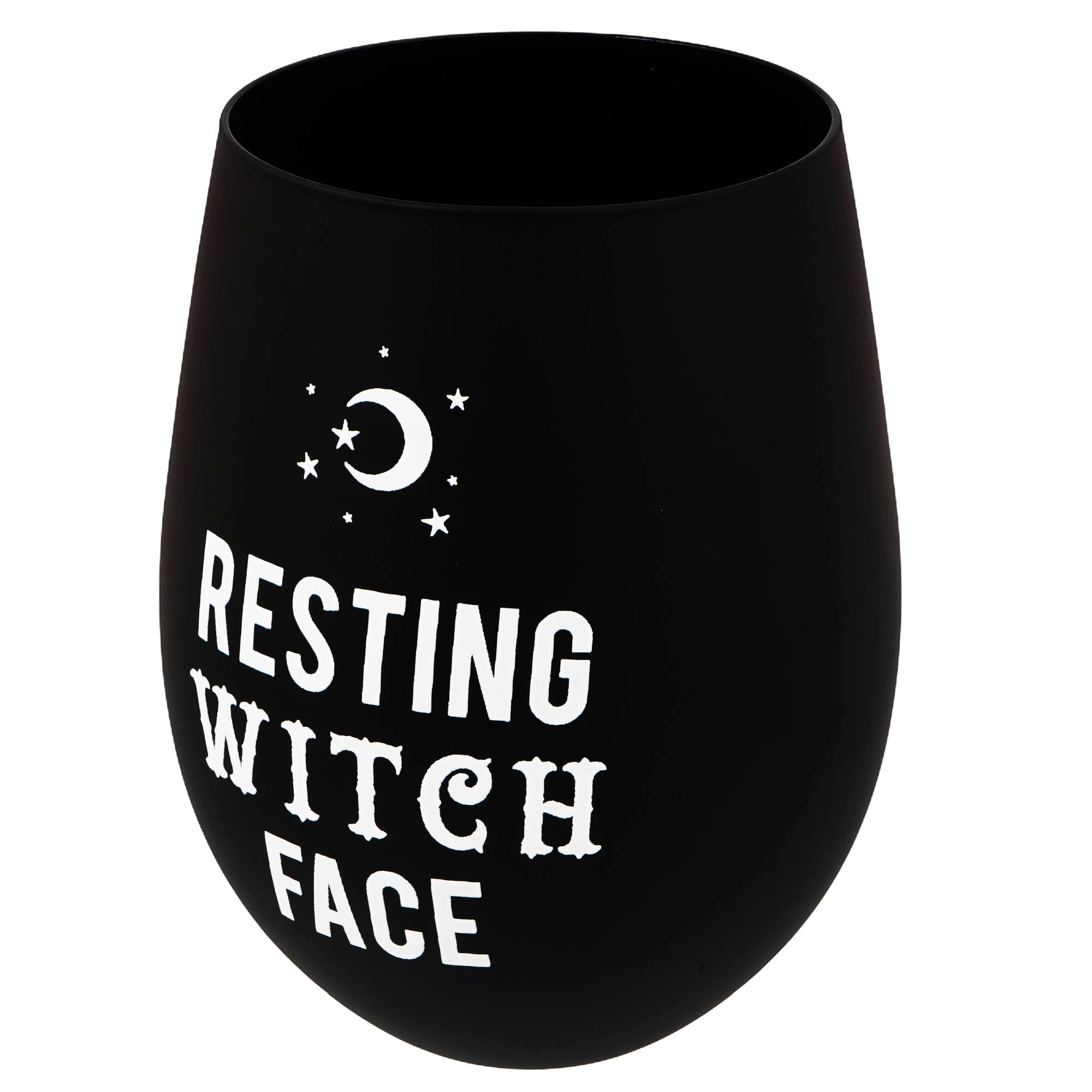 Fantasy Gifts - Vente Verres à vin - Verre à vin sans pied Resting Witch Face1