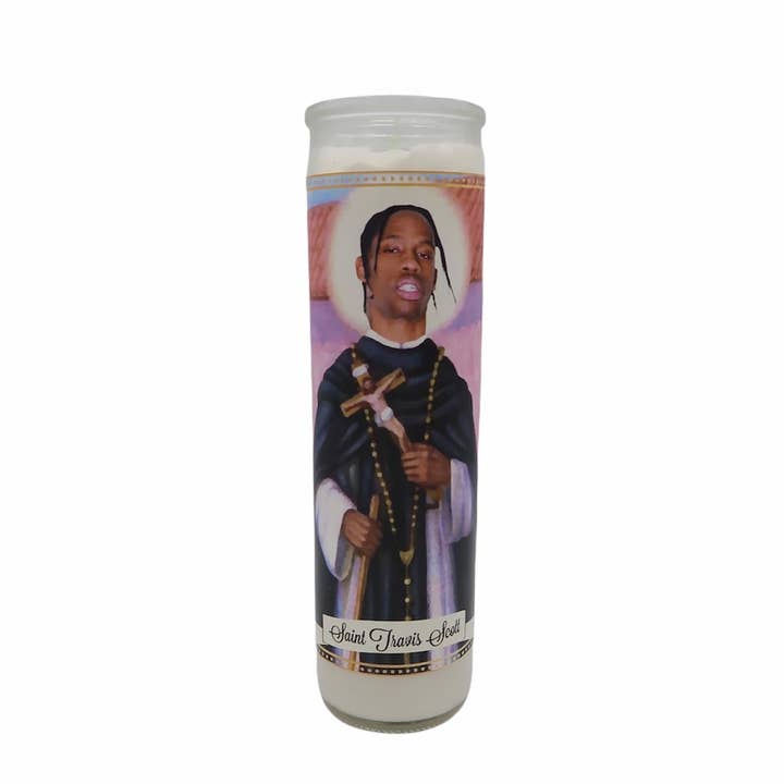 The Luminary and Co. - Wholesale Votive Candle - Travis Scott Devotional Prayer Saint Candle