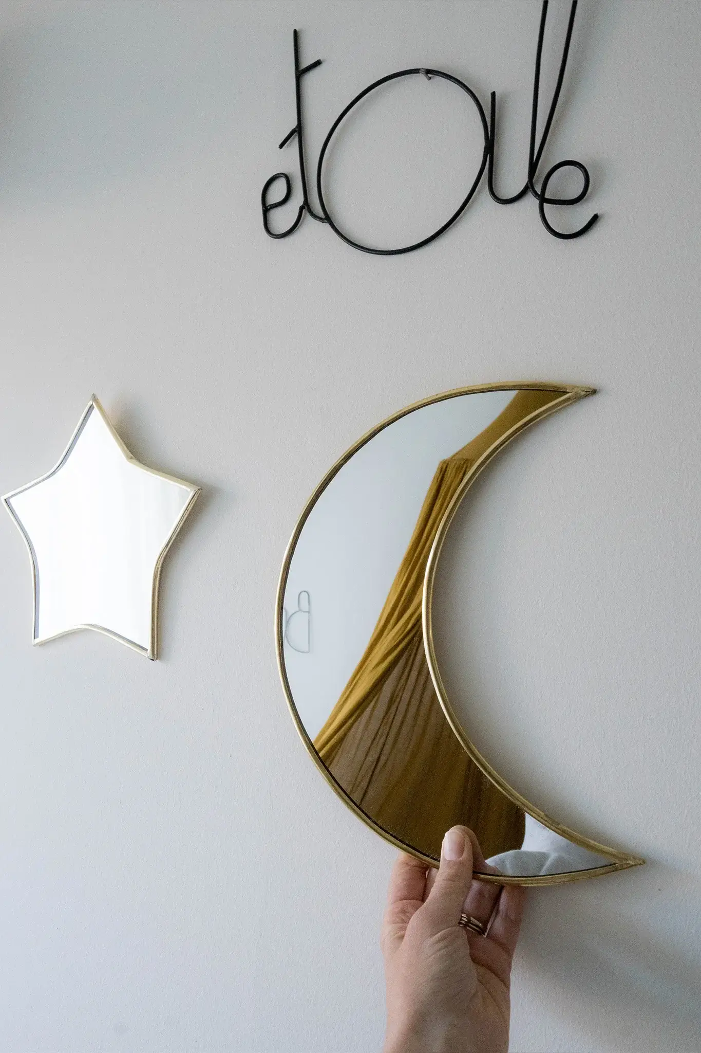 High crafty - Wholesale Wall Mirror - Mirror La Lune – Handmade Brass Moon Mirror  Magical Kids Ro0