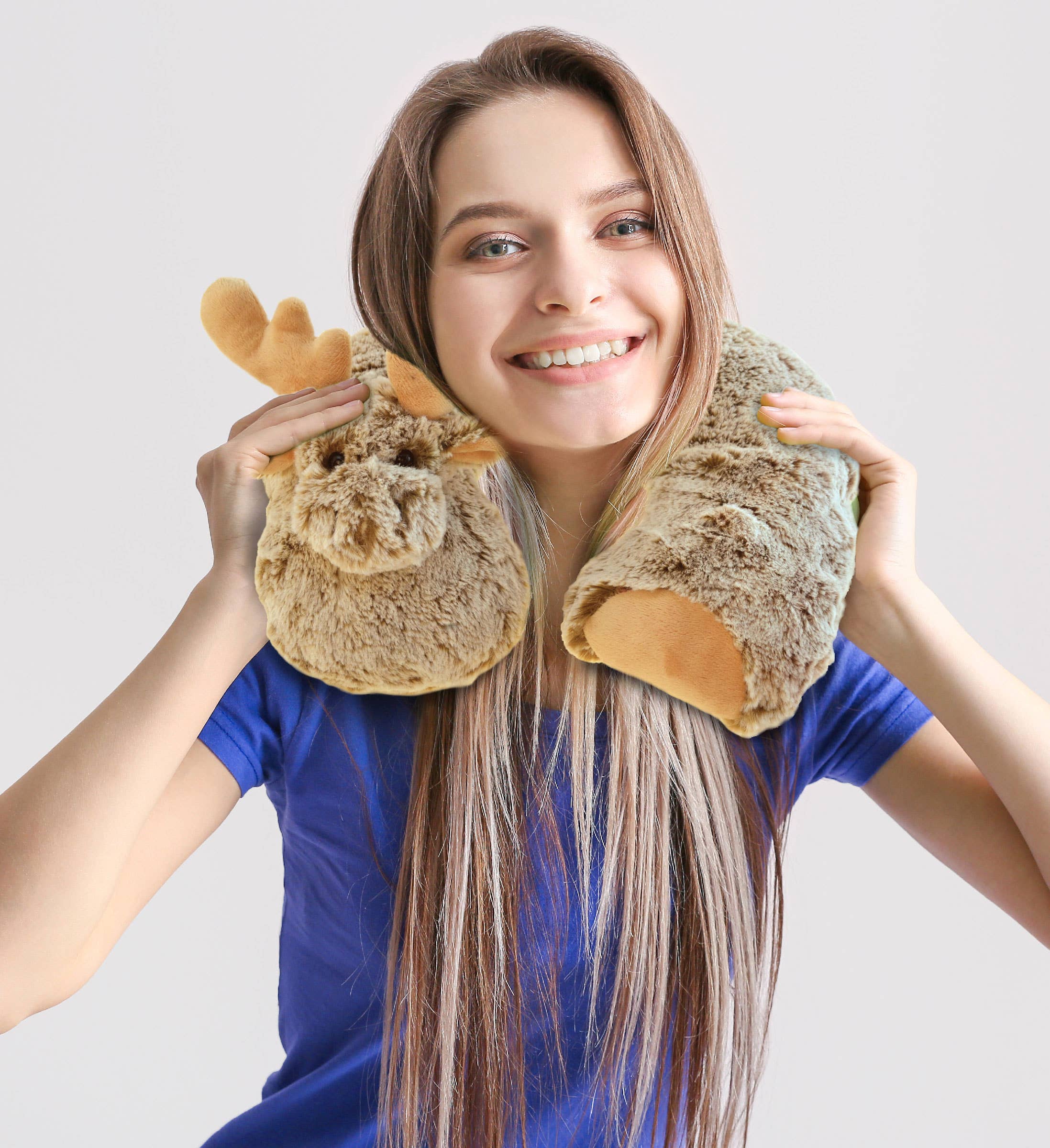 Cota Global - Wholesale Stuffed/Plush Toy - Kids & Baby - Super-Soft Plush Neck Pillow - Moose6