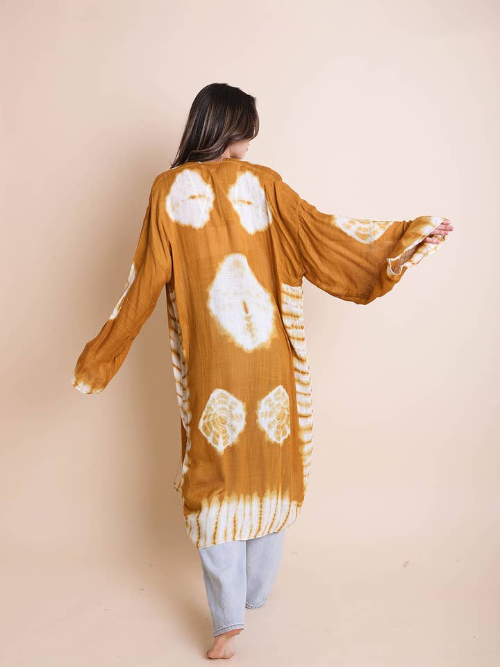 Leto Accessories - Wholesale Kimono - Women's - Versatile Tie-Dye Longline Wrap – Boho Vibes 🌀2