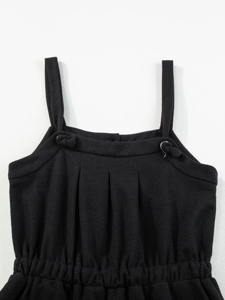 Lovesoft - Wholesale Jumpsuit - Women's - Women's Knotted Straps Button Textured Drawstring Jumpsuit15