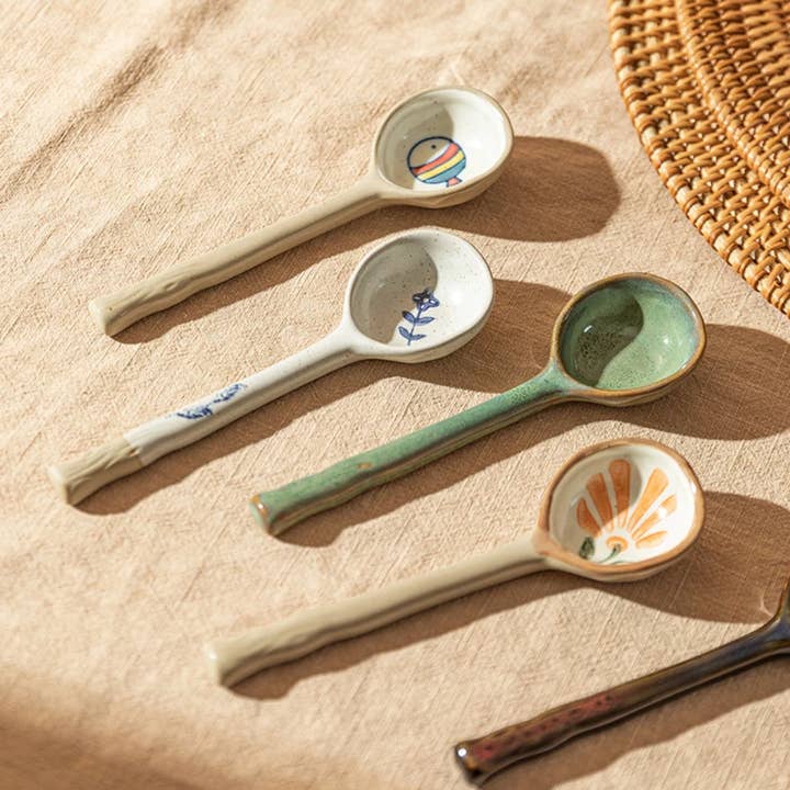 Homerely - Wholesale Kitchen Spoon - Japanese Ceramic Soup Spoon