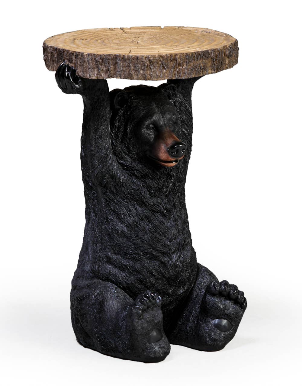 McGowan & Rutherford Ltd - Wholesale Side Table - Black Bear Holding "Trunk Slice" Side Table0