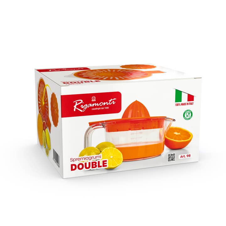 Rigamonti Pietro & Figli srl - Wholesale Juicer - Art. 98 DOUBLE citrus squeezer - mixed ORANGE and RED2