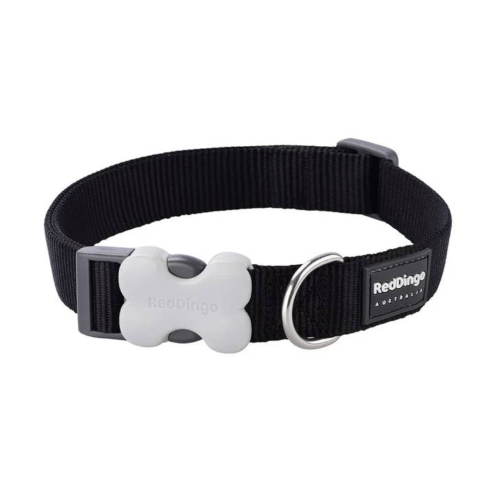 Red Dingo Dog Collar Classic Black for wholesale by Sherwood Paws