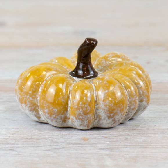 Ornamento de Abóbora Amarela, 11cm por atacado de Gainsborough Giftware x Portland Living