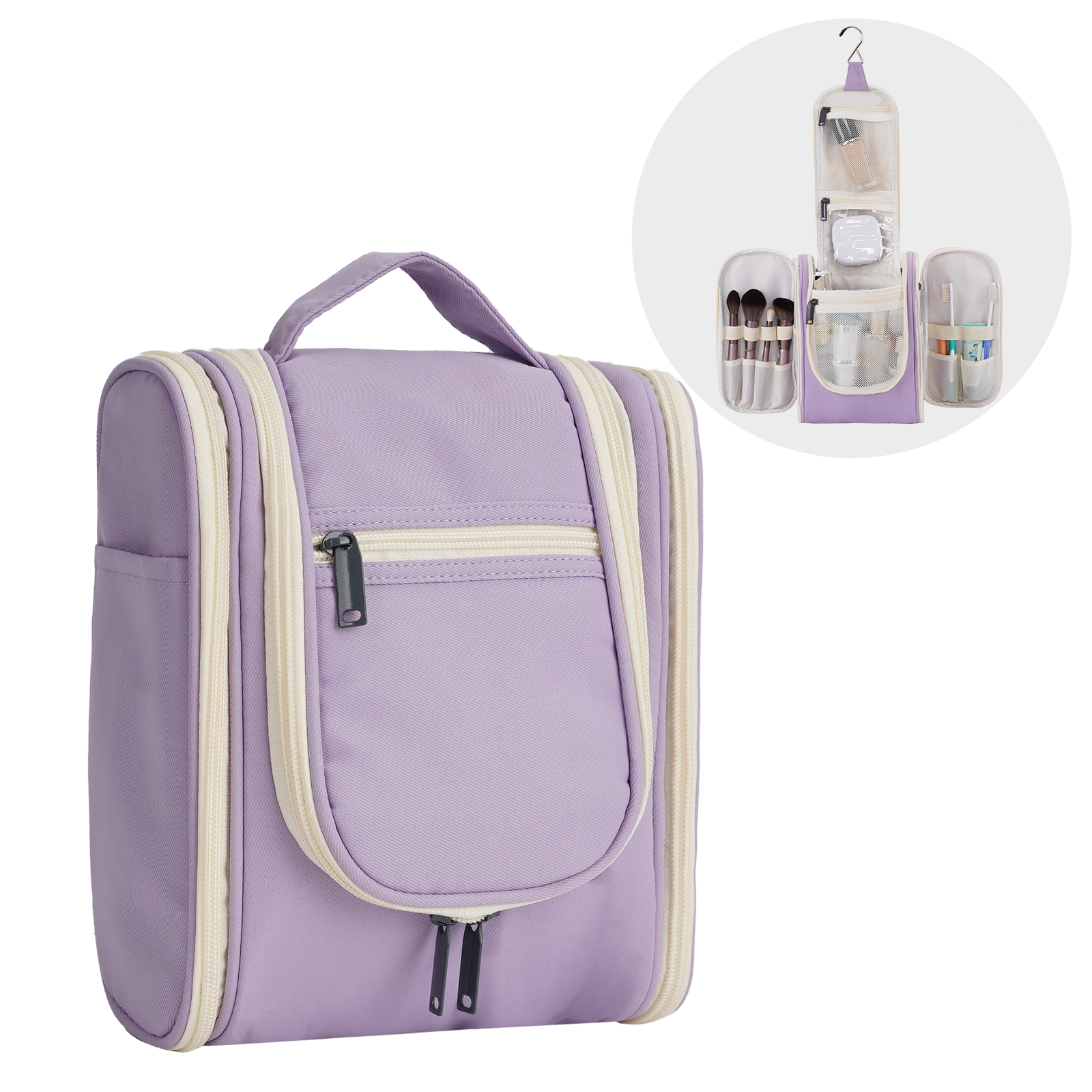 wandf - Wholesale Toiletry Bag - Women's - Hanging Travel Toiletry Cosmetic Bag for Women77