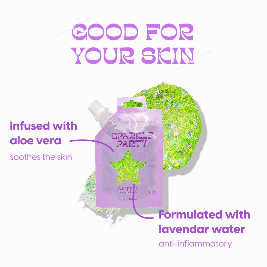 Kara Beauty - Wholesale Body Glitter/Shimmer - SPARKLE PARTY HAIR AND BODY GEL - SINGLE PACKS3