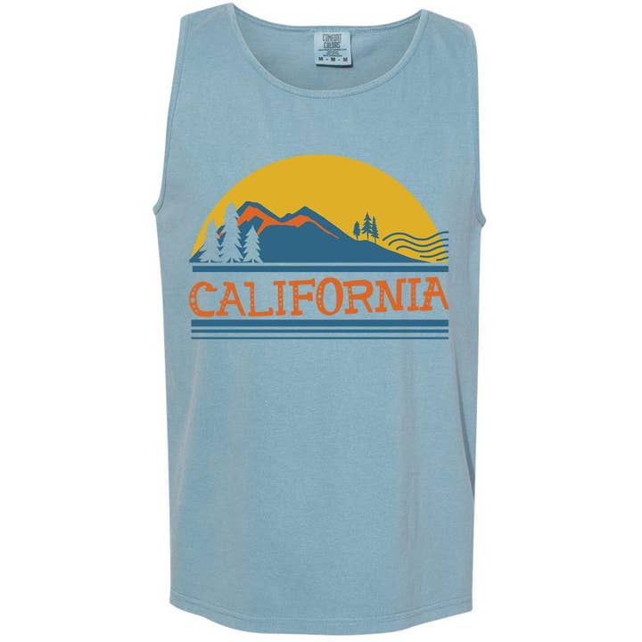 California Mountains Herren Tank für den Großhandel von State Bliss