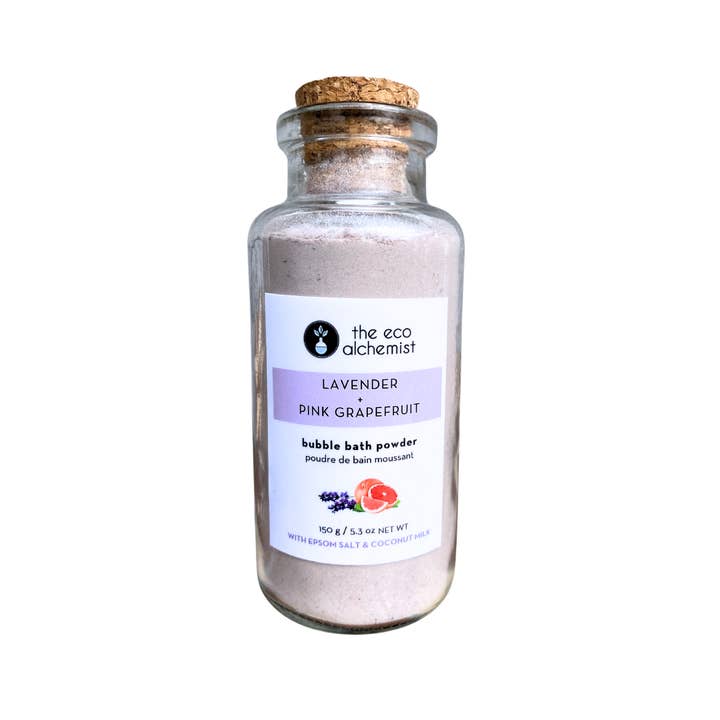 The Eco Alchemist - Wholesale Bath Soak/Milk - Lavender + Pink Grapefruit Bubble Bath Powder