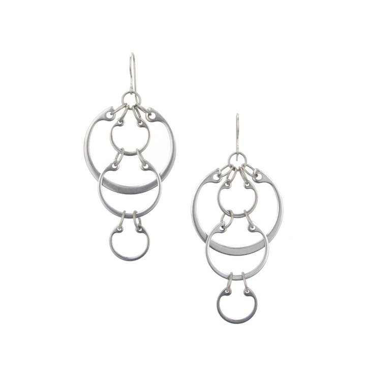 Wraptillion - Wholesale Dangle Earrings - Cascading Circles Earrings (Large)2