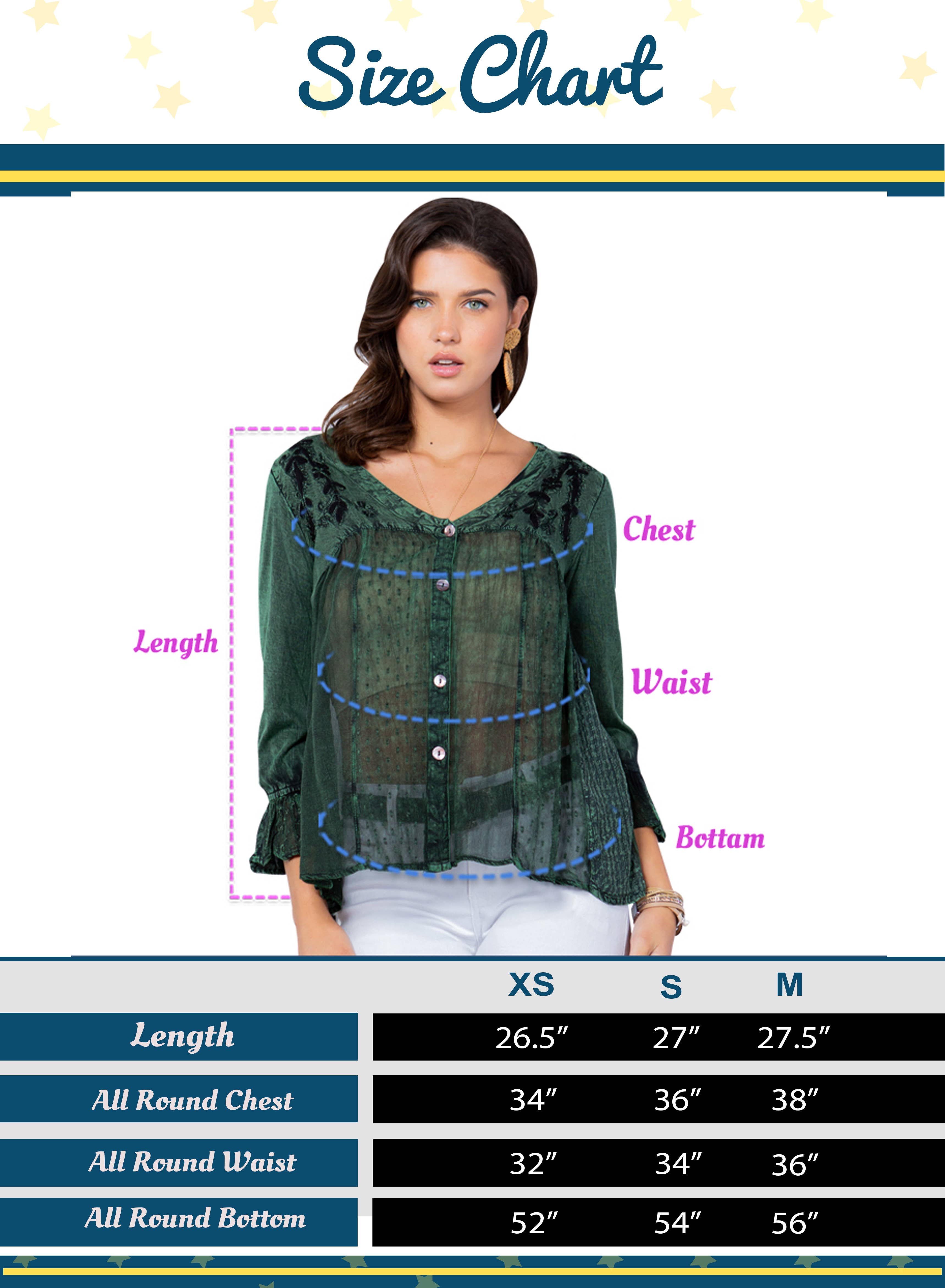 Young Threads - Venta al por mayor Blusa - Mujer - Blusa bohemia adornada estilo western (Color nuevo)37