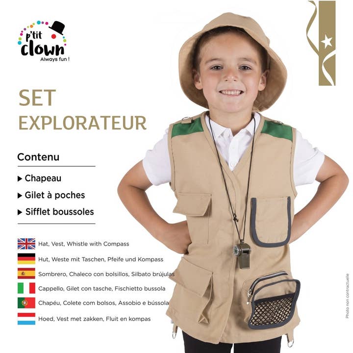 Conjunto Explorador - Criança - Tamanho Único e outras tendências em Compre roupa academia B2B. Devoluções gratuitas e condições de pagamento a 60 dias na Faire na Faire.