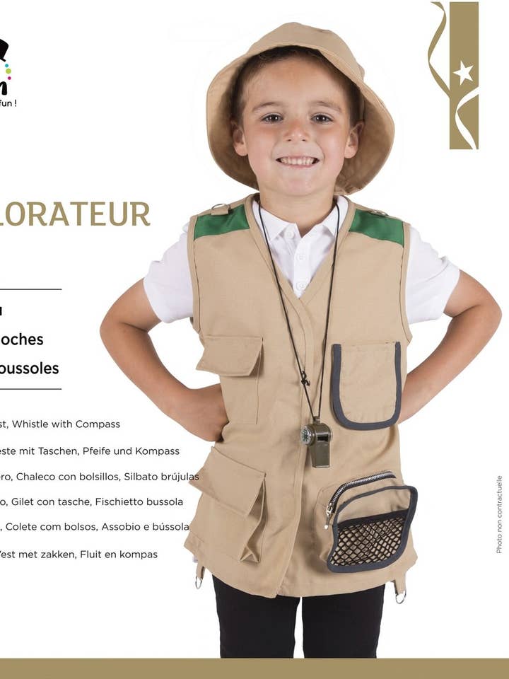 P'tit Clown - Wholesale Costume - Kids - Explorer Set - Child - One Size0