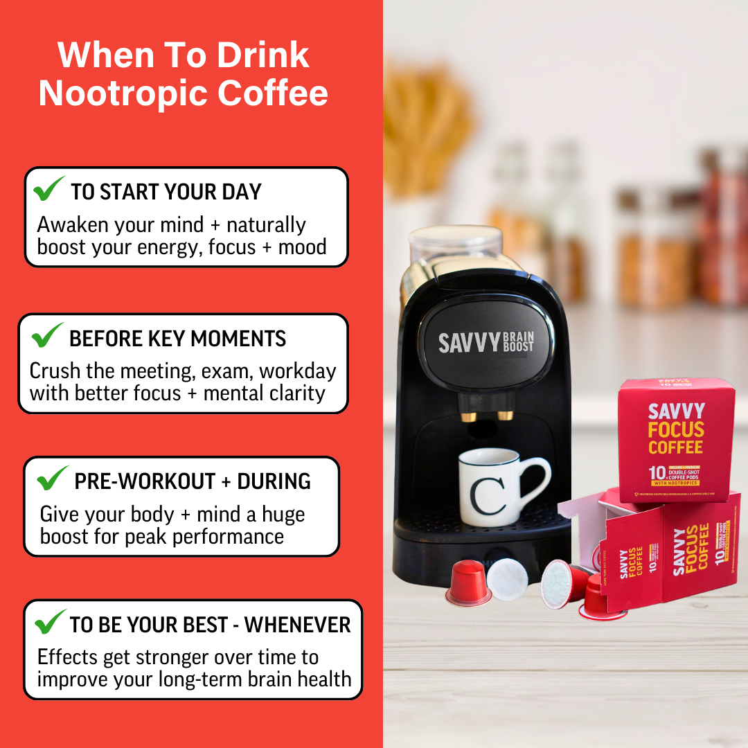 SAVVY BEVERAGES – wholesale Coffee pods – Nootropic Coffee Pods - Double Shot1