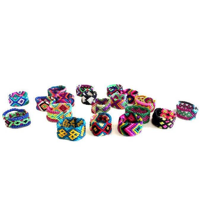 Lumily - Vendita all'ingrosso Anello midi/a fascia - Anello Intrecciato in Macramè dell'Amicizia - Messico